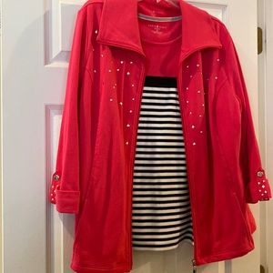 Two piece top with jacket